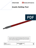 Hydraulic Setting Tool Operating Instructions