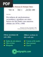 Prevalência de Ancilostomíase