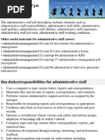 Administrative Staff Job Description