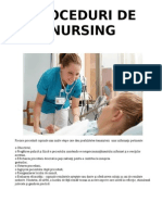 Proceduri de Nursing