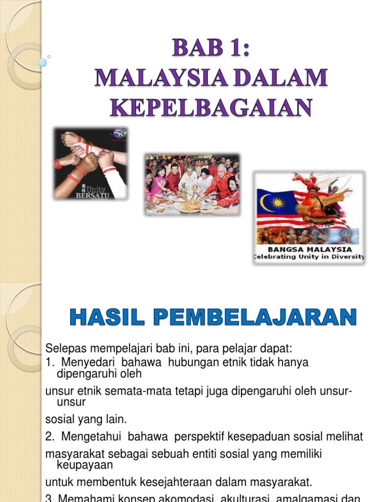 Bab 1 Malaysia Dalam Kepelbagaian Pdf