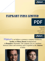 Flipkart India Limited: Harpreet Bansal CSI-3 Year 09119020