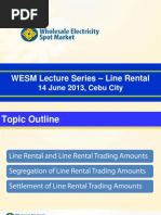 WESM Lecture Series - Line Rental (14 June 2013)