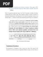 Block Diagram of Generalized Measurement System | PDF