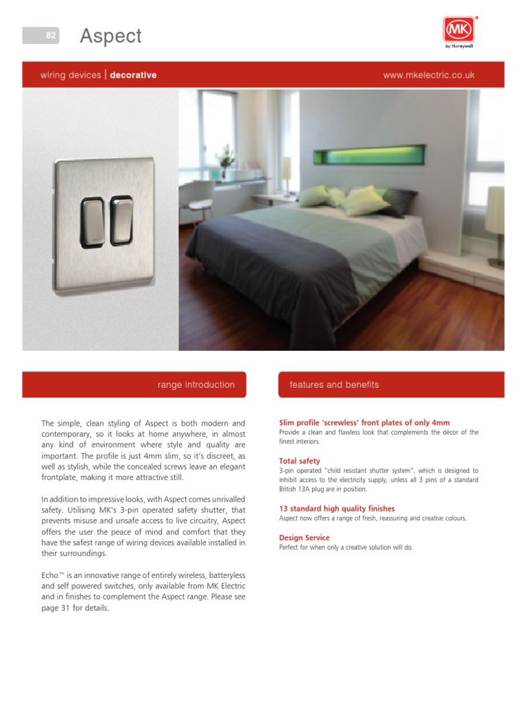 MK Wiring Accessories 1 PDF Ac Power Plugs And Sockets Electrical