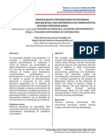 FORMACIÓN DEL PROFESORADO UNIVERSITARIO EN ENTORNOS PERSONALES DE APRENDIZAJE (PLE)