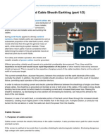 EHVHV Underground Cable Sheath Earthing Part 12