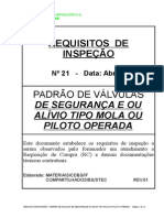 21 - Requisitos de Inspeção-Válvula de Segurança E-ou Alívio-Rev1