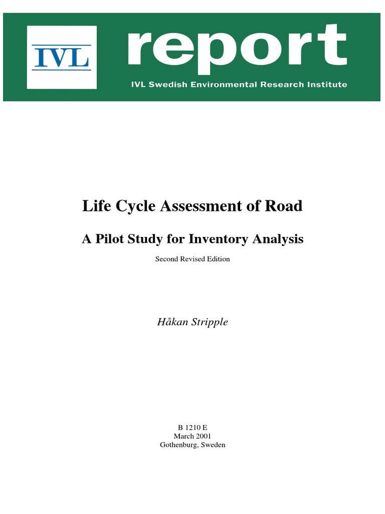 Life Cycle Assessment of Road | Download Free PDF | Life Cycle ...