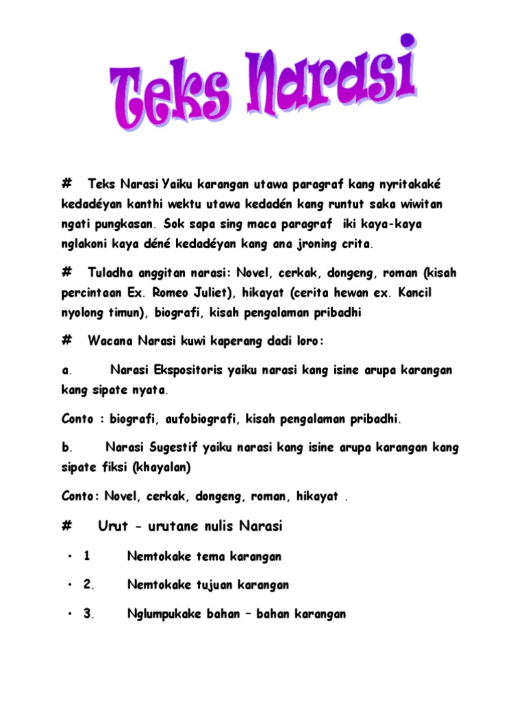 Teks Narasi