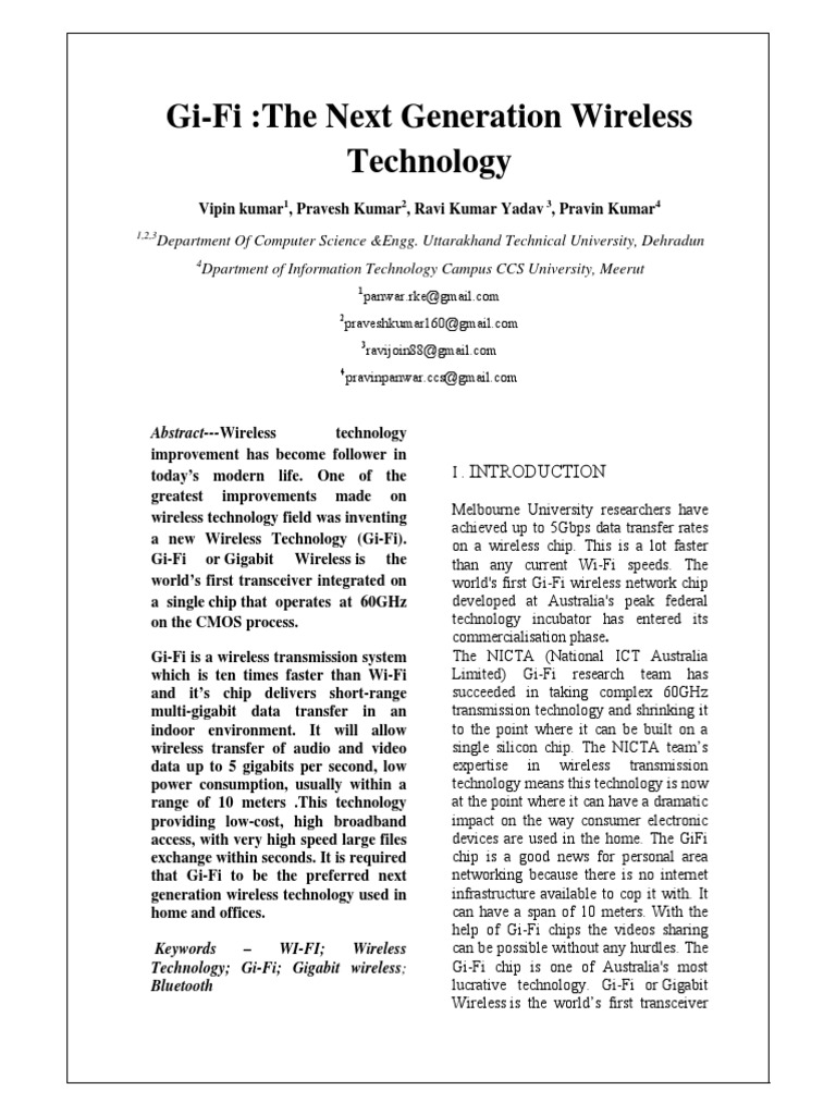 Gifi Wi Fi Wireless Lan