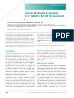 Transvaginal Removal of Ectopic Pregnancy Tissue and Repair of Uterine Defect For Caesarean Scar Pregnancy