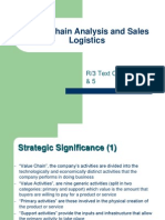 Value Chain Analysis and Sales Logistics: R/3 Text Chapters 4 & 5