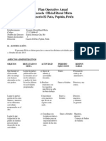 Plan Operativo Anual EL PATO