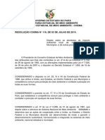 Resolução do Coema 116 de 2014 - Conpetência Dos Municípios - Pará