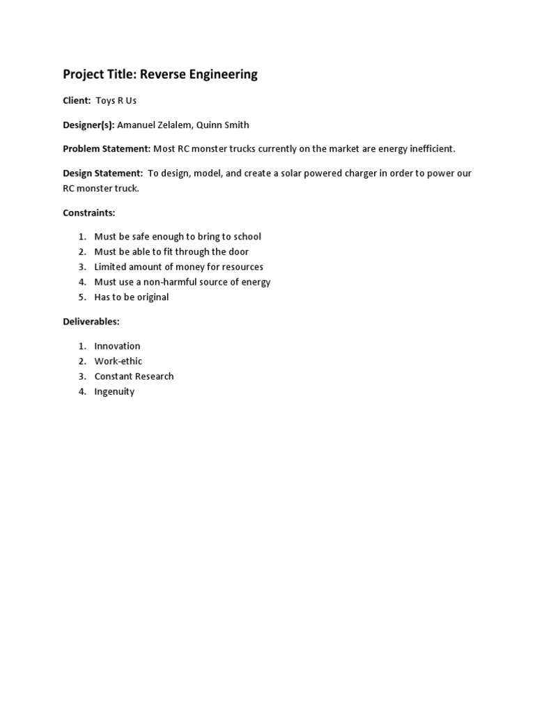Design Brief | PDF