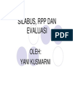 SILABUS, RPP DAN EVALUASI PPT