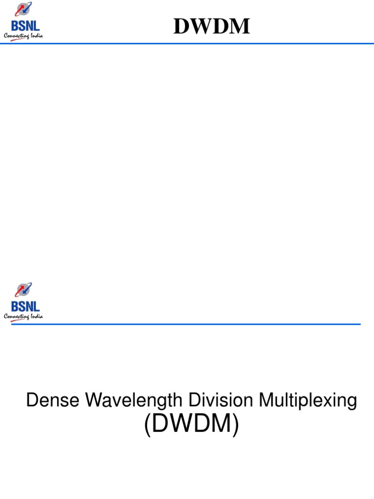 DWDM Protocol Overview and Components | PDF | Wavelength Division ...
