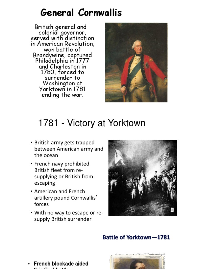 Cornwallis and the Yorktown Surrender | PDF