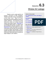 Window Air Leakage: Subsection