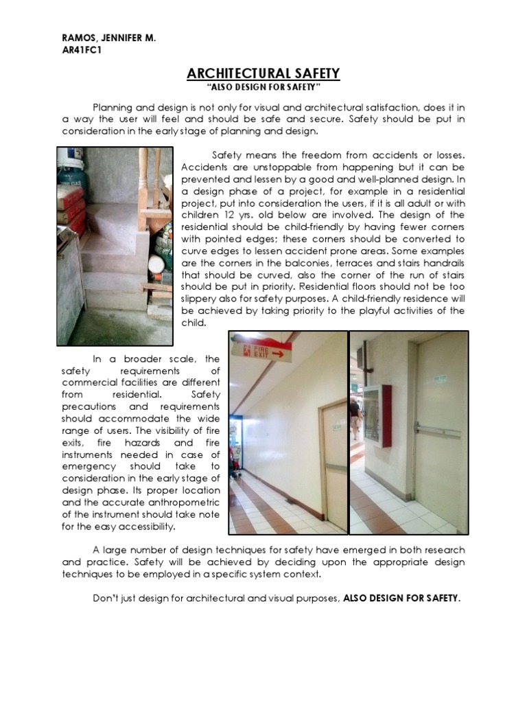 Designing for Safety in Architecture | PDF | Business | Computers