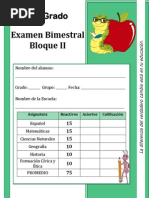 Examen 5to Grado - Bloque 2 (2014-2015)