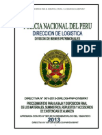 Directiva 001-2013-Dirlog-Divbipat Baja Existencias Almacen