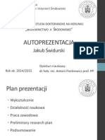 Studia Doktoranckie - Autoprezentacja - 5min