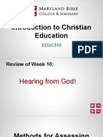 Educ310 - Intro To Christian Education 11