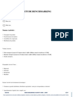 (395285546) Questionnaire Etude Benchmarking 2008 2009