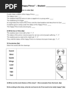 Exam - The Happy Prince - (Elementary)