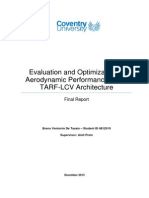 Evaluation and Optimization of Aerodynamic Performance of The TARF-LCV Architecture