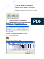 A - Inicializacion Del Proyecto en Mine Sight