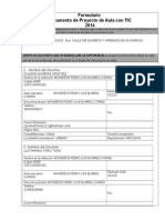 Formulario Proyectos de Aula Observaciones