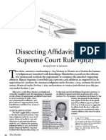 Davison - Dissection Affidavits Under Supreme Court Rule 191 (A) PDF