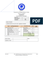 DBSM701 Learner Assessment 3 - Management of Strategic Bussiness Change V5