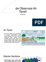 Metode Observasi Air Tanah