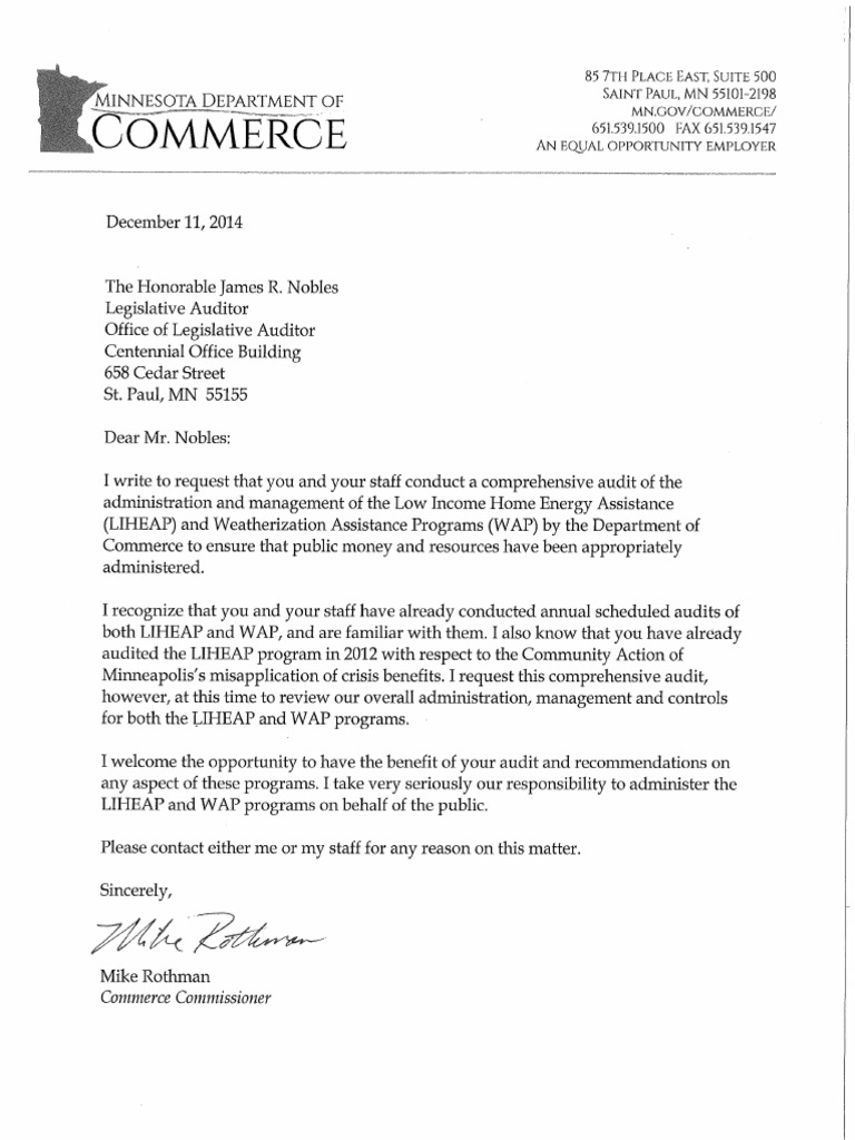 Letter Requesting Audit PDF