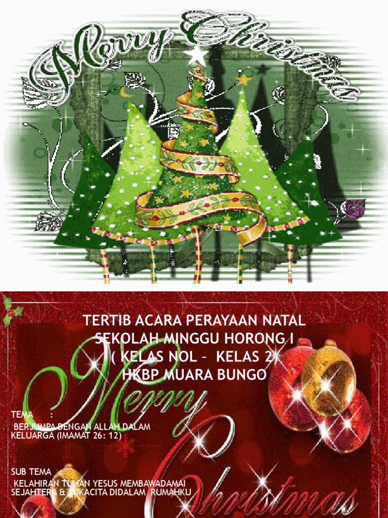 Acara Natal Sekolah Minggu Ppt