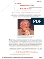Robert K Ressler - Entrevista Al Perfilador Del Fbi PDF