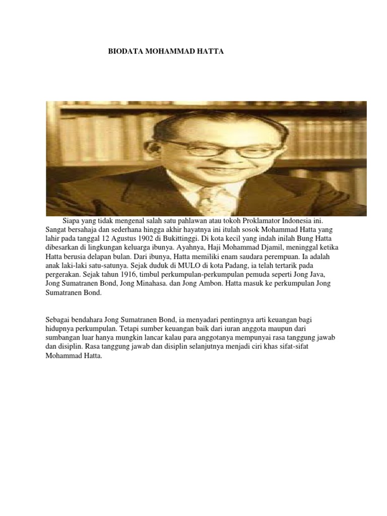 Biografi Mohammad Hatta