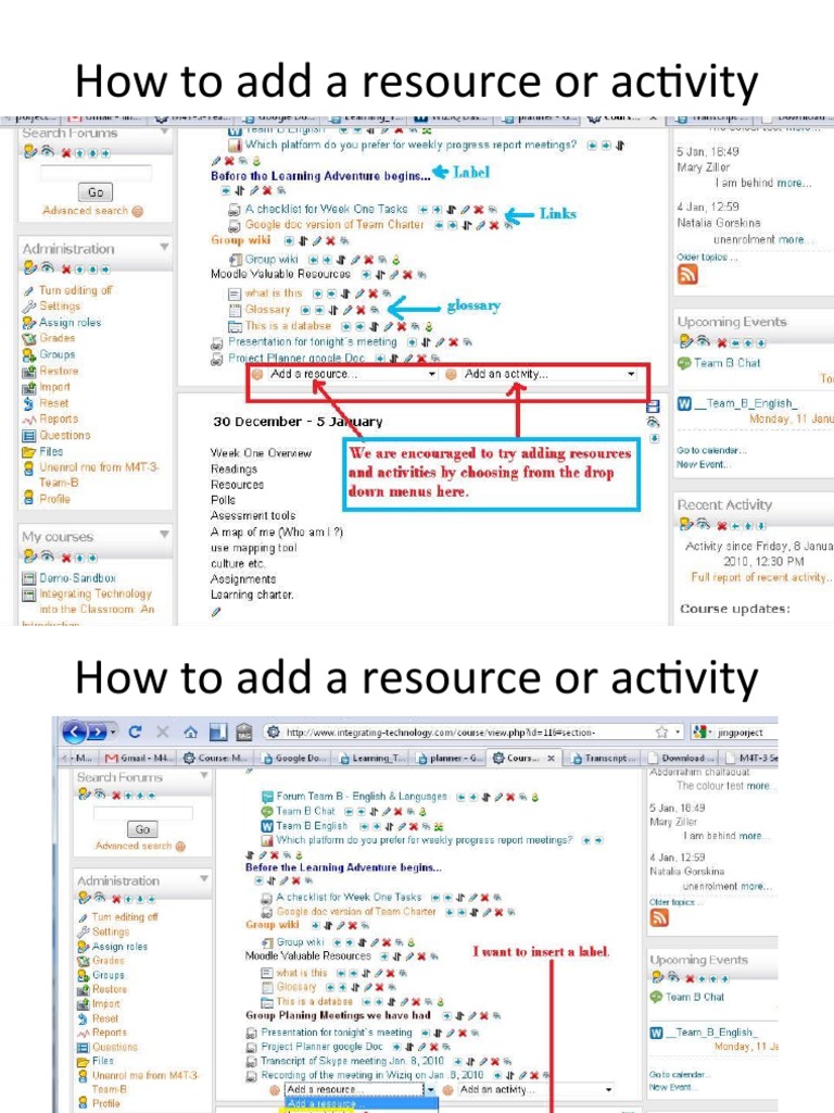 Add Resource or Activity Guide | PDF | Business
