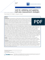 A Novel Framework For Validating and Applying Standardized Small Area Measurement Strategies