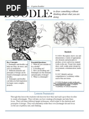 zentangle lesson