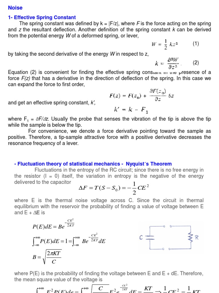 Spring Constant Laser Materials Science