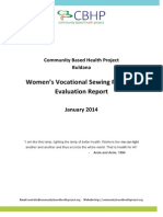 Womens Vocation Sewing Program Evaluation Report