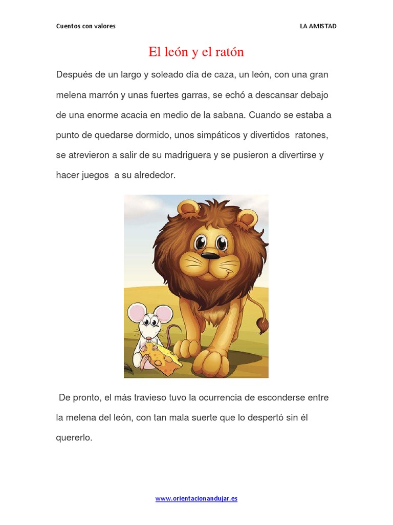 CuentoparatrabajarlaAMISTADconniños.Elleonyelraton.pdf