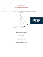 Determinación de la gravedad con péndulo