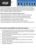 Financial Engineer Job Description