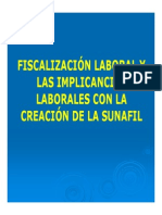 Fiscalizacion Laboral e Implicancias SUNAFIL